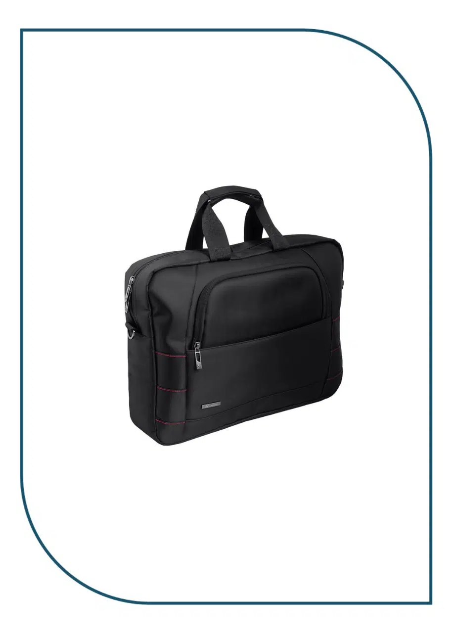 L'AVVENTO (BG786) Business Laptop Shoulder Bag fits up to 15.6" - Black BG786 (4)