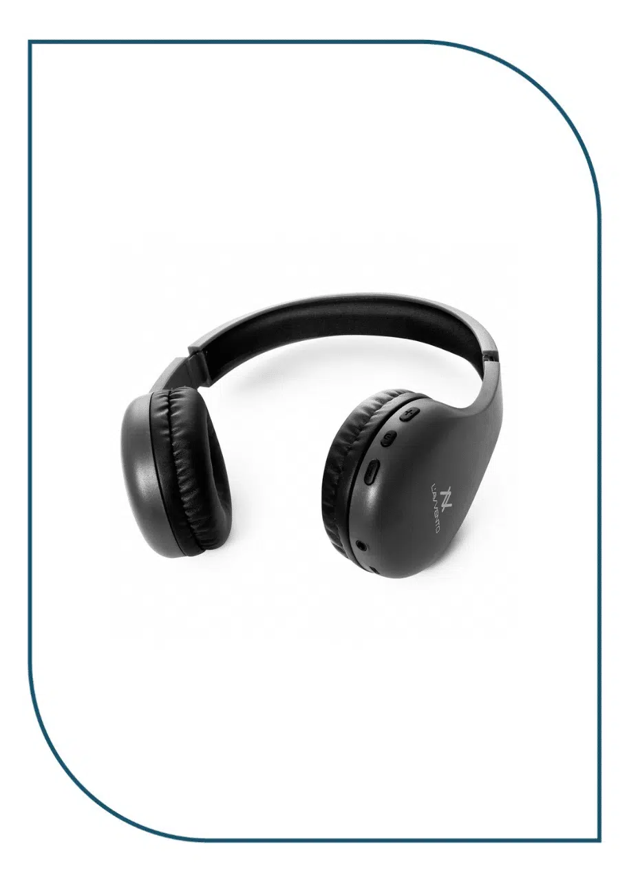 L'AVVENTO (HP11B) Bluetooth Headphone with Stereo Plug - Black HP11B