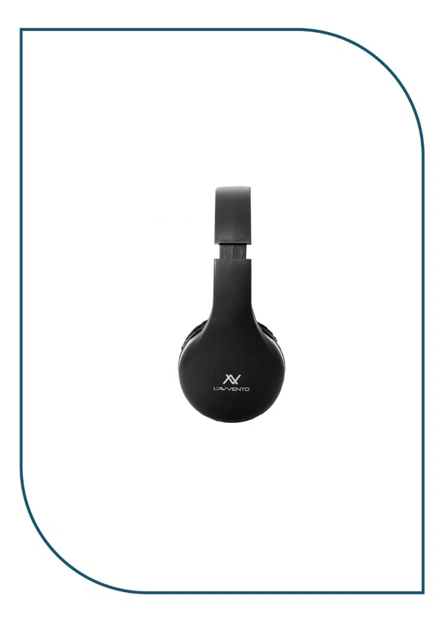 L'AVVENTO (HP11B) Bluetooth Headphone with Stereo Plug - Black L'AVVENTO (HP11B) Bluetooth Headphone with Stereo Plug - Black - Image 2