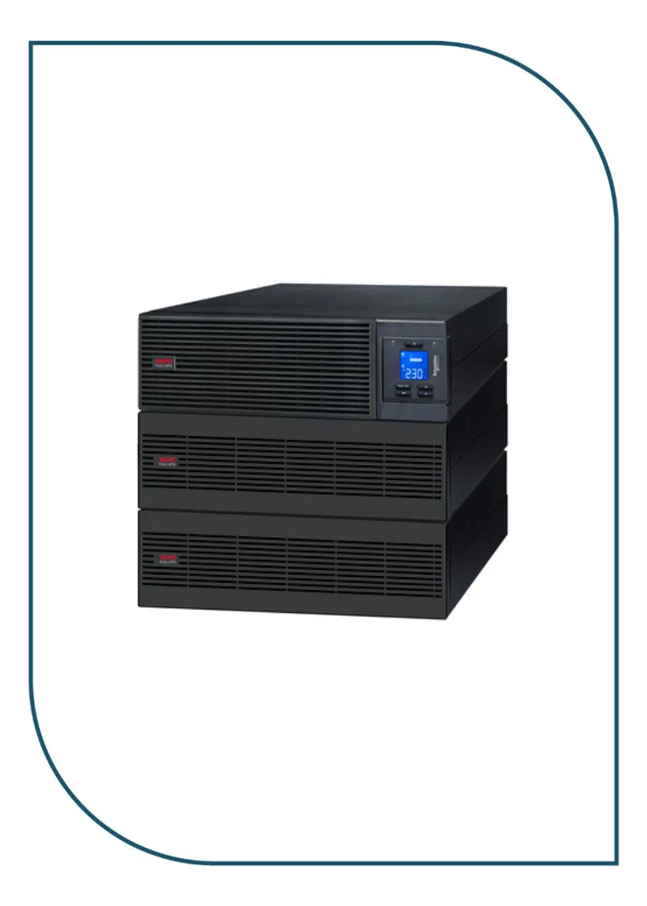 APC (SRV15KRILRK) Easy UPS On-Line, 15kVA/15kW, Rackmount 9U, 230V, Hard wire 3-wire(1P+N+E) outlet, Intelligent Card Slot, LCD, Extended Runtime, W/ Rail Kit SRV15KRILRK