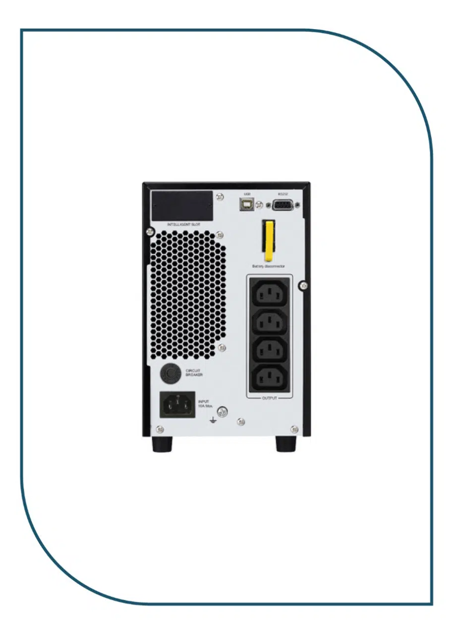 APC (SRV2KI) Easy UPS On-Line, 2000VA/1600W, Tower, 230V, 4x IEC C13 outlets, Intelligent Card Slot, LCD SRV2KI