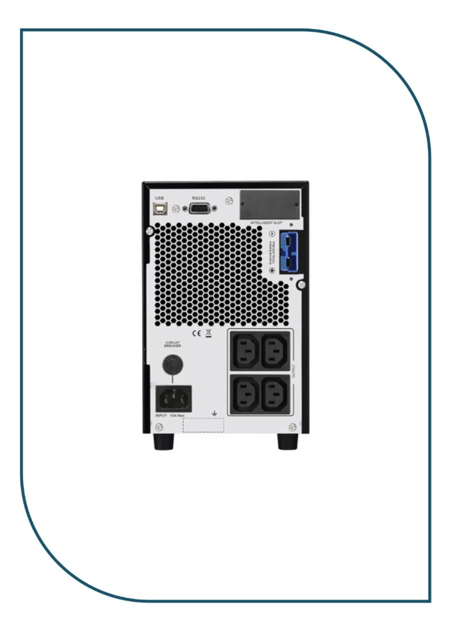 APC (SRV2KIL) Easy UPS On-Line, 2000VA/1600W, Tower, 230V, 4x IEC C13 outlets, Intelligent Card Slot, LCD, Extended runtime SRV2KIL
