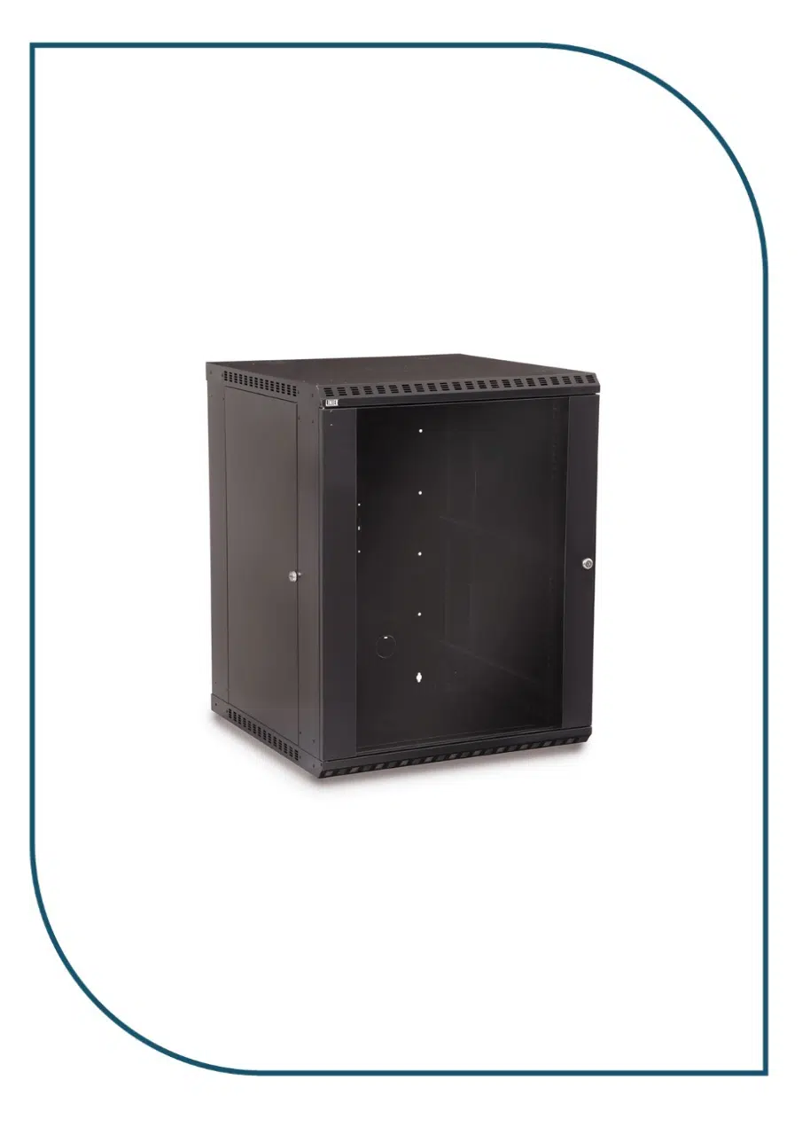Premium line Wall Mount Cabinet 15U (60*60) cm, Black, with Fan and PDU (611266152) Premium line Wall Mount Cabinet 15U