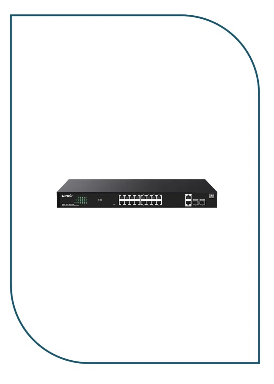 TENDA TEG2220P-16-250W Switch Cloud Managed 16 Port PoE TEG2220P-16-250W