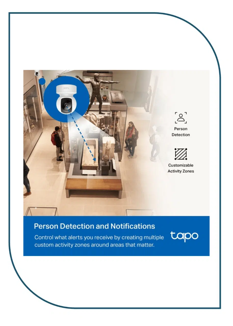 Pan/Tilt Home Security Camera Tapo C202