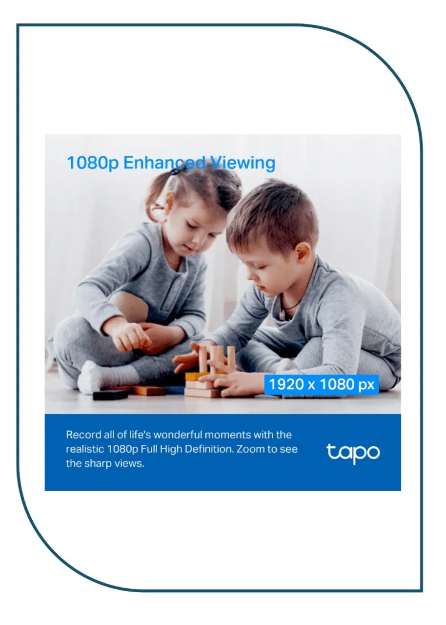Pan/Tilt Home Security Wi-Fi Camera tapo c200c