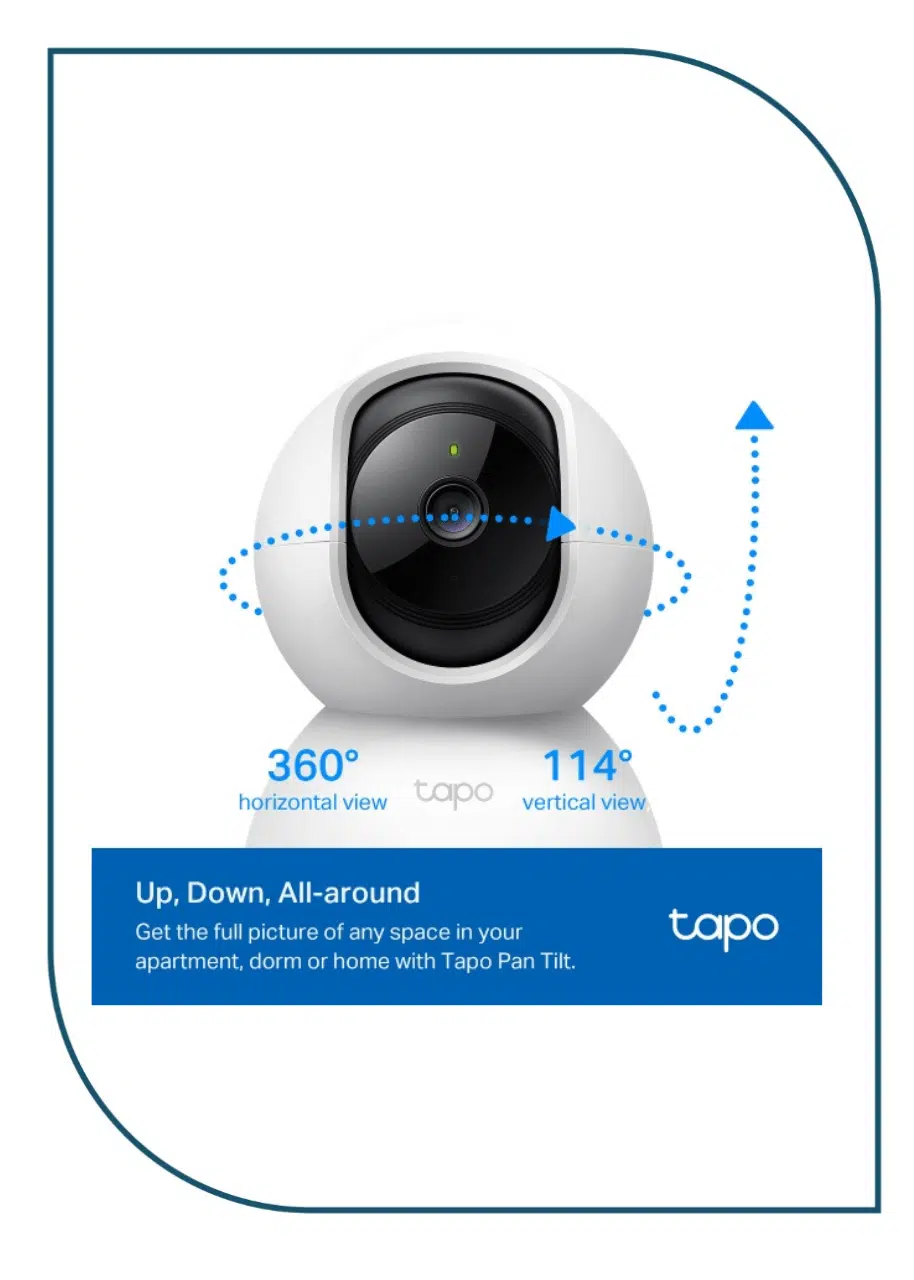 Pan/Tilt Home Security Wi-Fi Camera tapo c200c