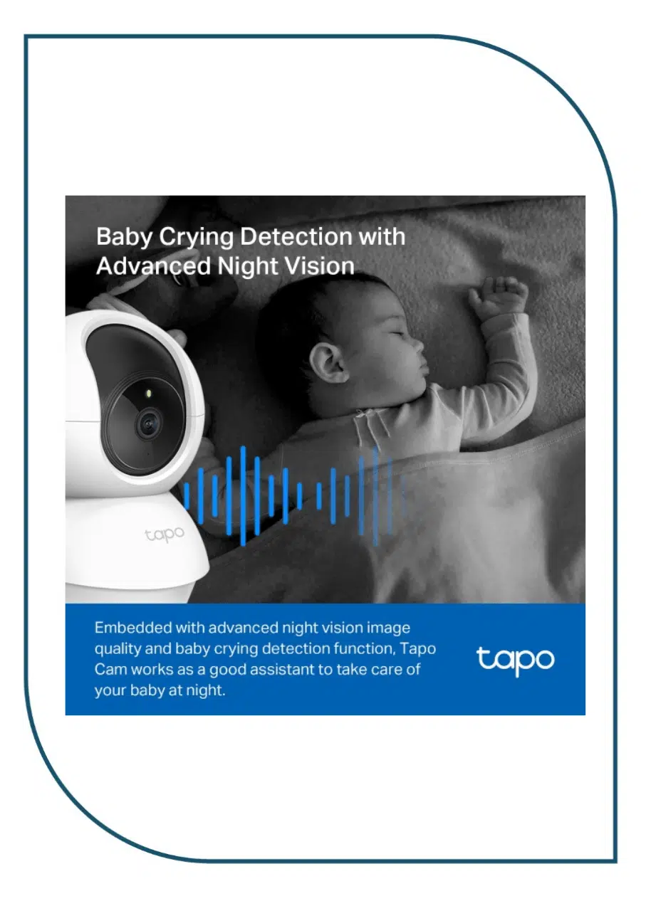 Pan/Tilt Home Security Wi-Fi Camera tapo c200c