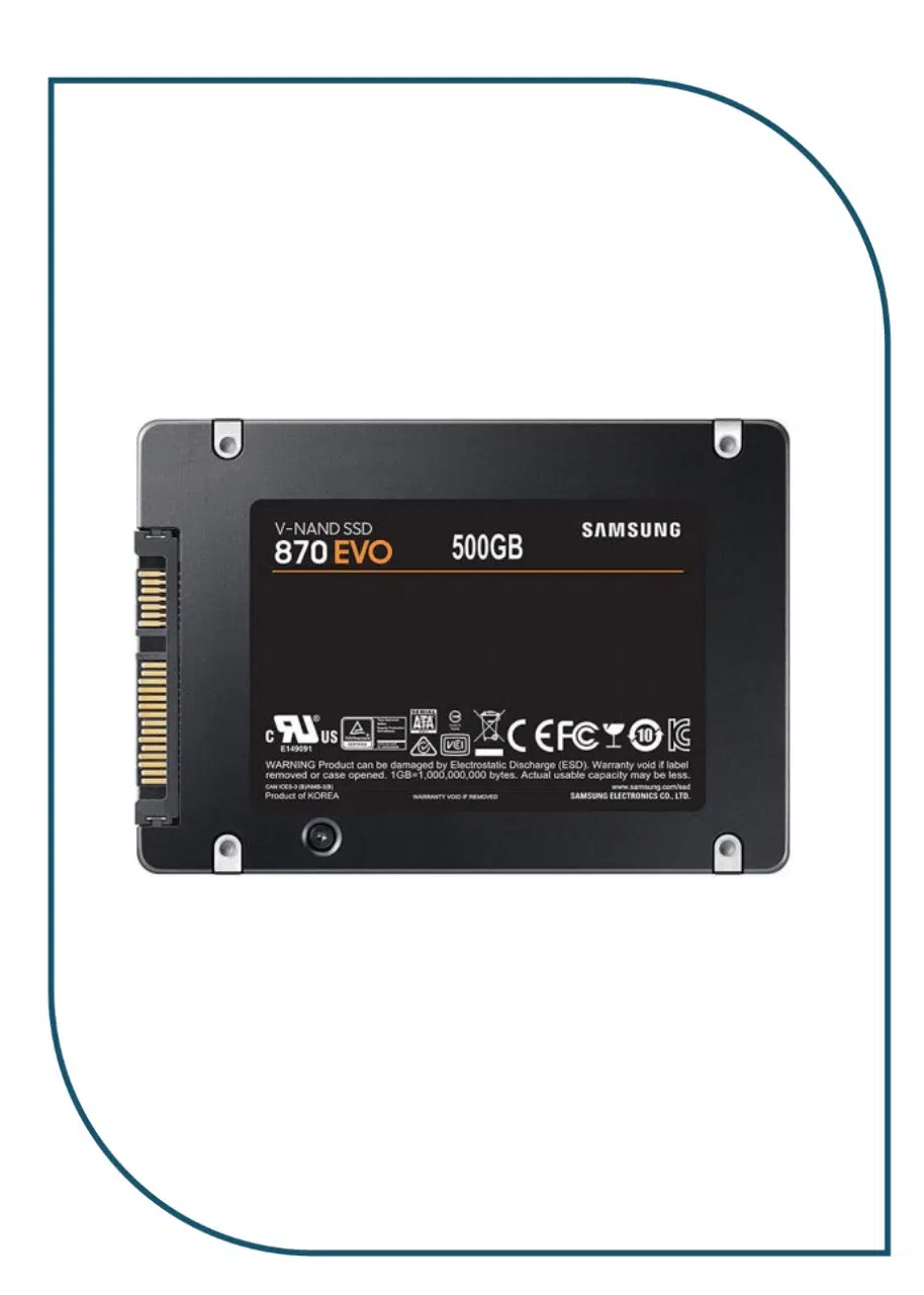 SAMSUNG 870 EVO 500GB Sata 2.5 Inch Internal SSD (8806090527463) SAMSUNG 870 EVO 500GB