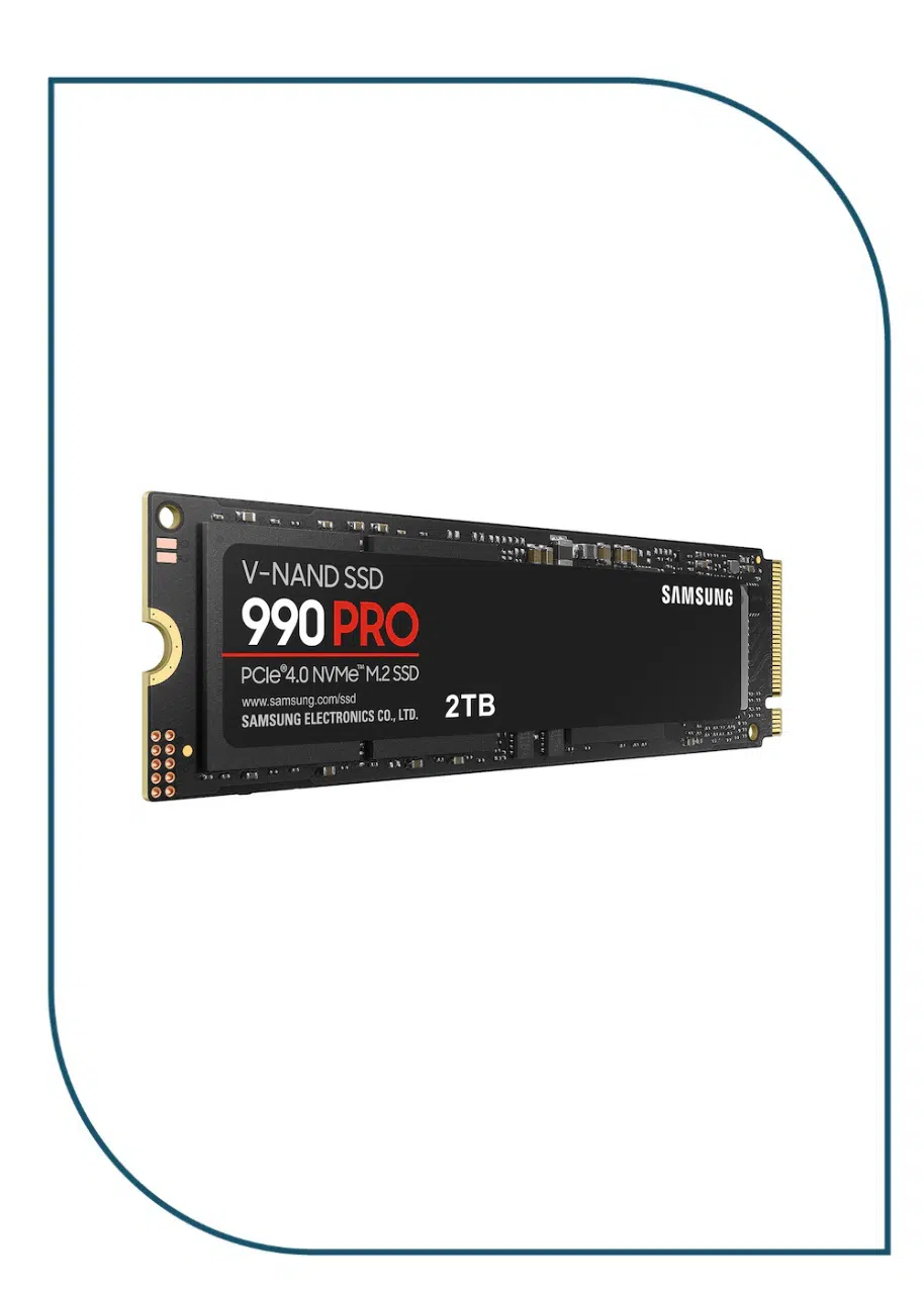 Samsung 990 PRO 2TB M.2 NVMe Gen4 SSD (MZ-V9P2T0B/AM) Samsung 990 PRO 2TB M.2 NVMe Gen4 SSD