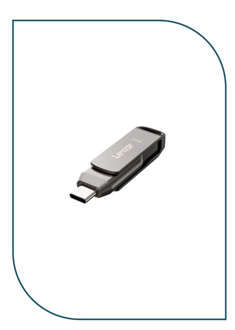 Lexar JumpDrive Dual Drive D400 64GB Type-C & USB 3.2 Flash Memory JumpDrive Dual Drive D400