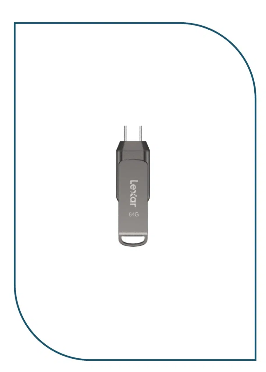 Lexar JumpDrive Dual Drive D400 64GB Type-C & USB 3.2 Flash Memory JumpDrive Dual Drive D400