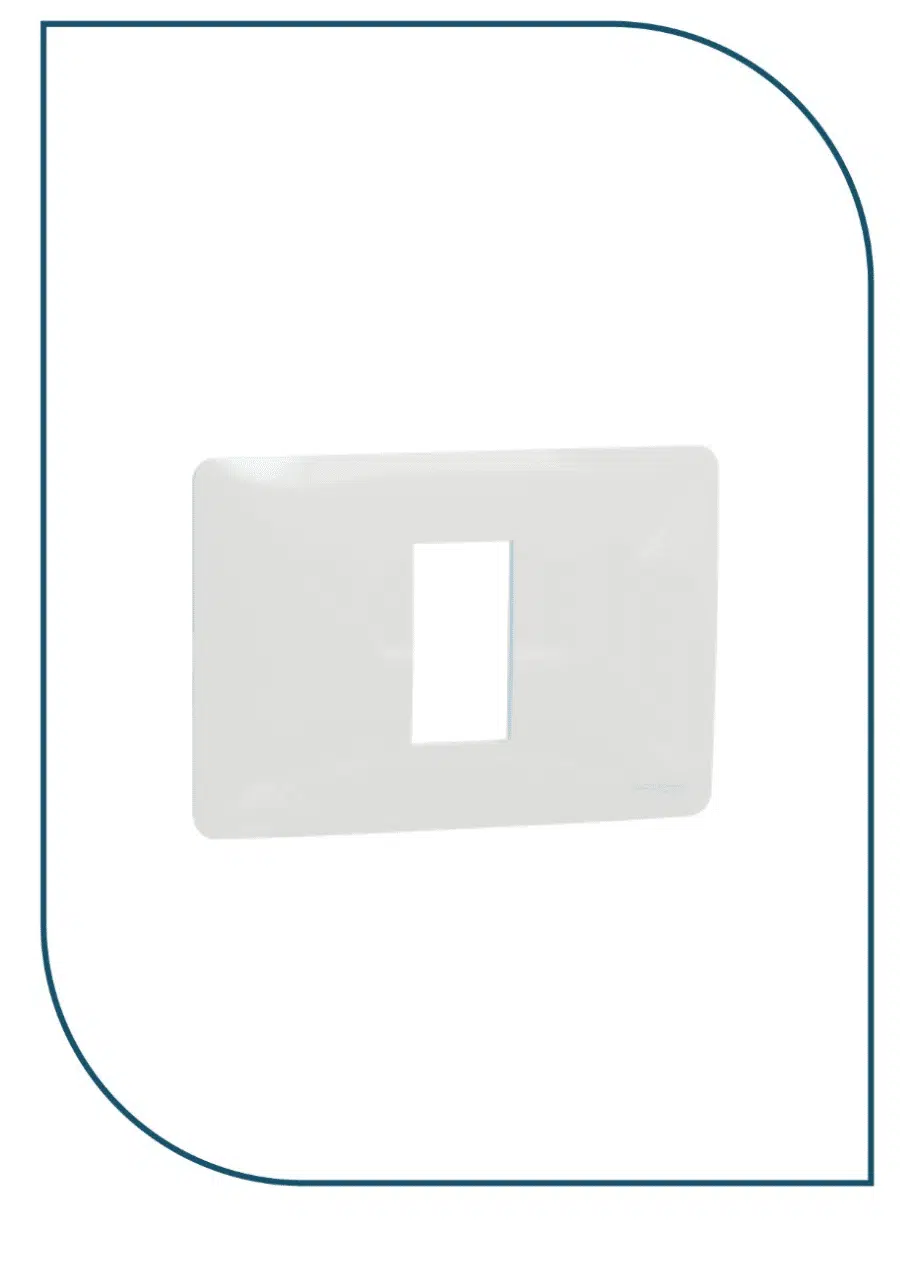 Schneider MGU4.101.18 | Unica Allegro – cover frame – 1 module – white Cover Frame