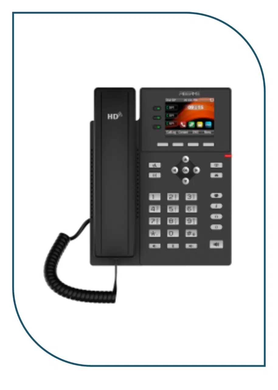 Fiberme FAP2740G IP Phone | 4 SIP Lines | Gigabit | Color Display FAP2740G