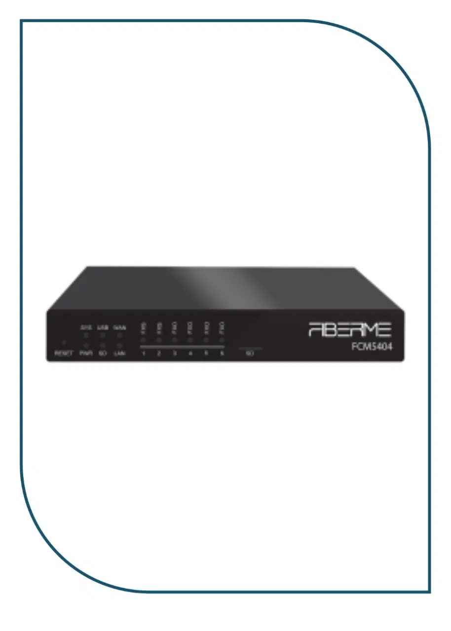 Fiberme FCM5404 4-Port IPPBX Up to 300 Users FCM5404