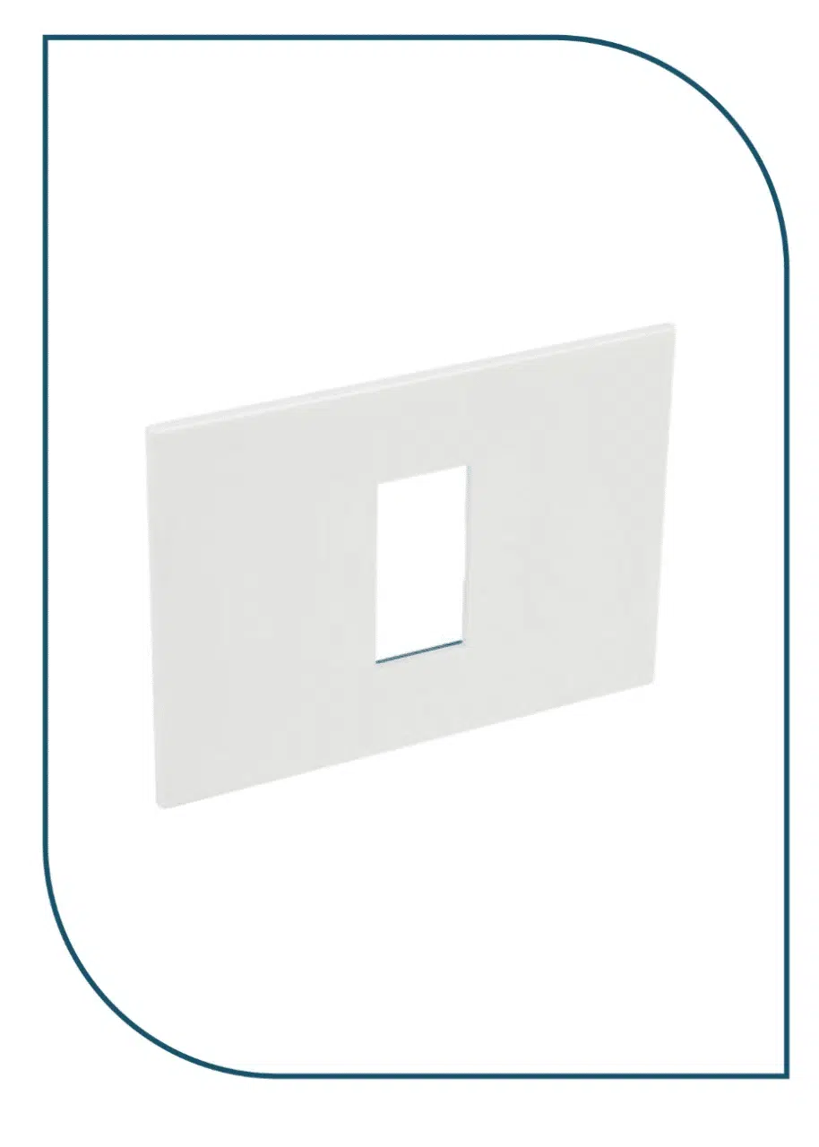 LEGRAND Arteor™ - Plate - Italian / US standard - square - 1 module - White (575220) 575220