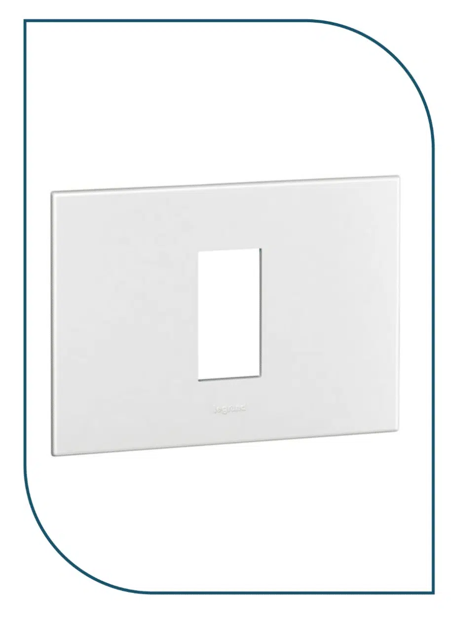 LEGRAND Arteor™ - Plate - Italian / US standard - square - 1 module - White (575220) 575220
