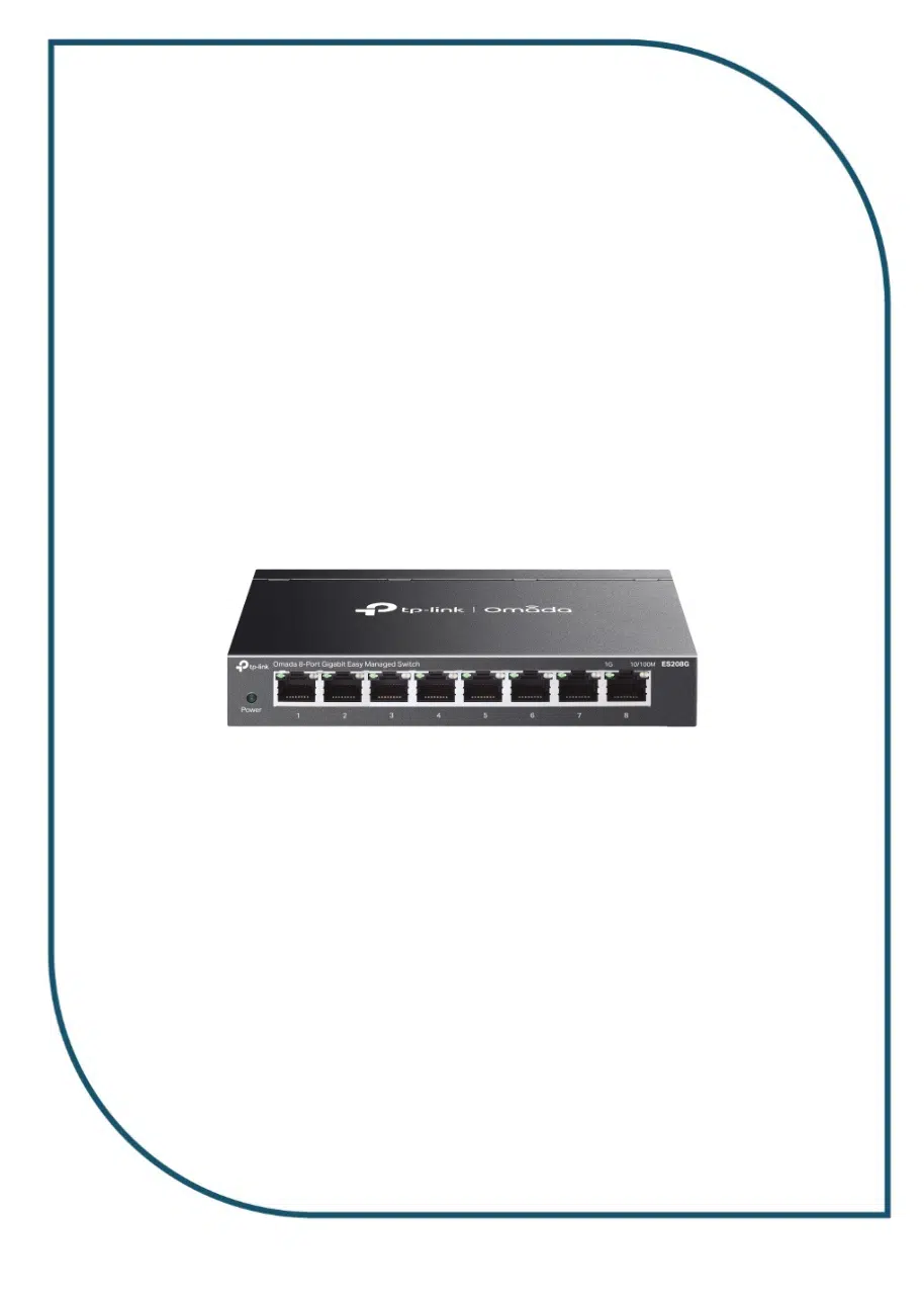Omada 8-Port Gigabit Easy Managed Switch ES208G