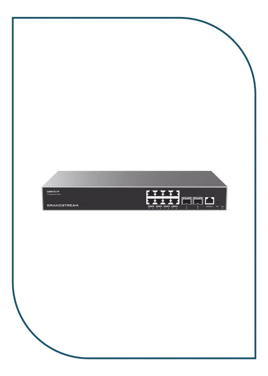 GWN7811P-Grandstream Enterprise Layer 3 Managed Network Switch, 8 Ports GWN7811P