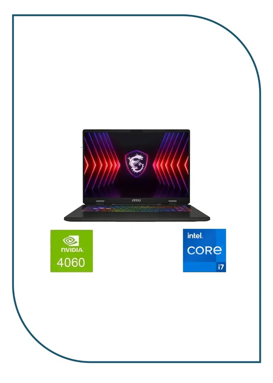 MSI Sword 16 HX RTX 4060 16GB- 512 SSD - RTX4060 DDR6 8GB - 16 FHD 144Hz -Cosmos Gray MSI Sword 16 HX RTX 4060