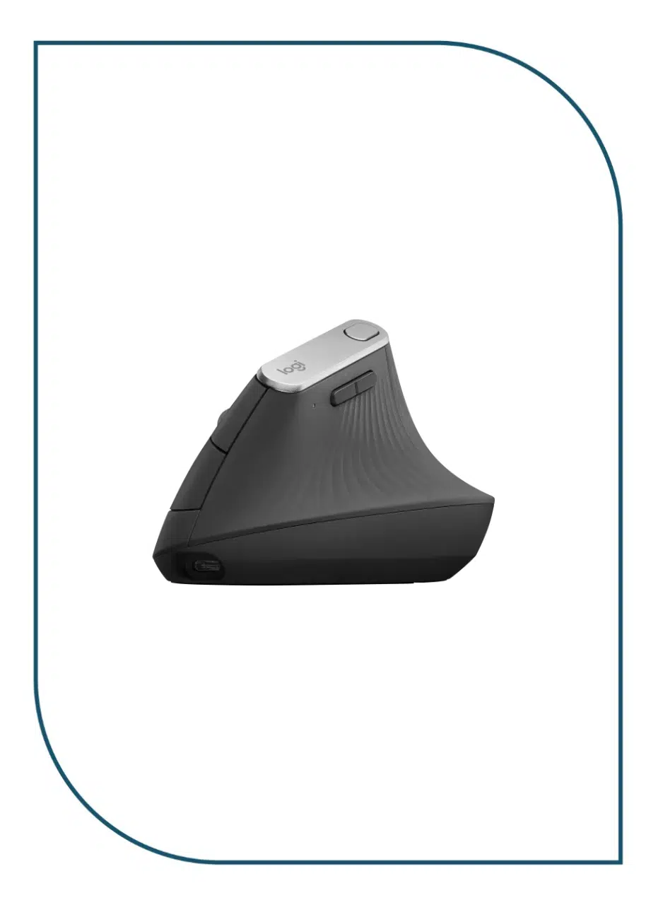 LOGITECH MX Vertical Advanced Ergonomic Mouse - GRAPHITE - 2.4GHZ/BT - N/A - EMEA-New (910-005448) Logitech MX Vertical Advanced Ergonomic Mouse