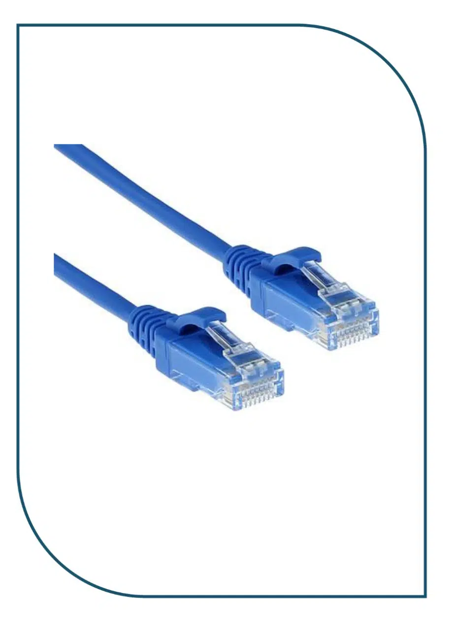 Premium-Line 186920104 – Category 6 U/UTP Slim Patch Cord, Snag Proof Boot, LSOH, Blue, 1m 186920104