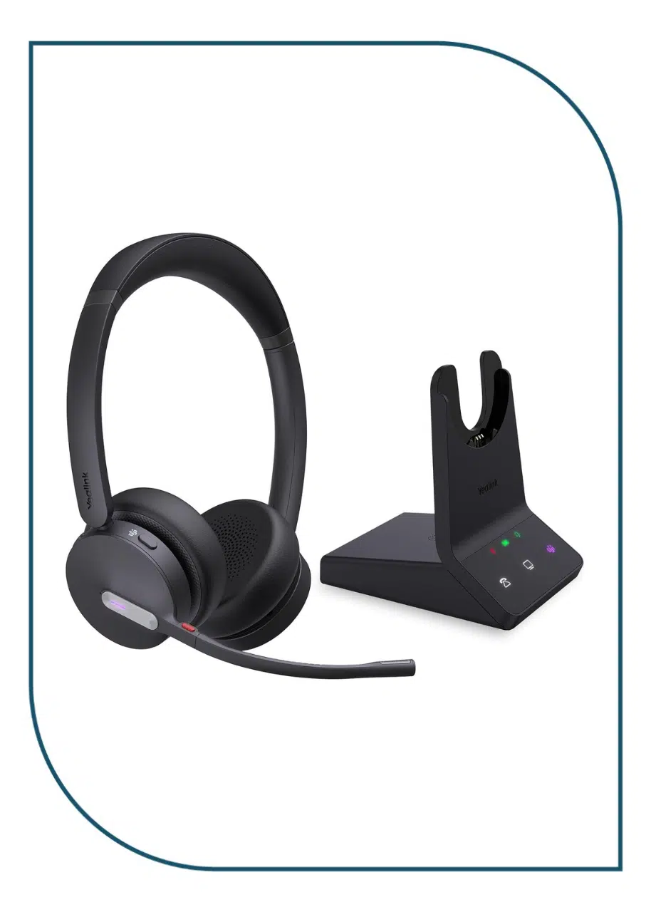 Yealink WH64 Dual Teams – DECT & Bluetooth Wireless Stereo Headset WH64 Dual Teams