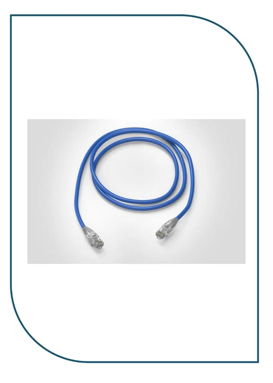 Premium-Line 186920104 – Category 6 U/UTP Slim Patch Cord, Snag Proof Boot, LSOH, Blue, 1m 186920104
