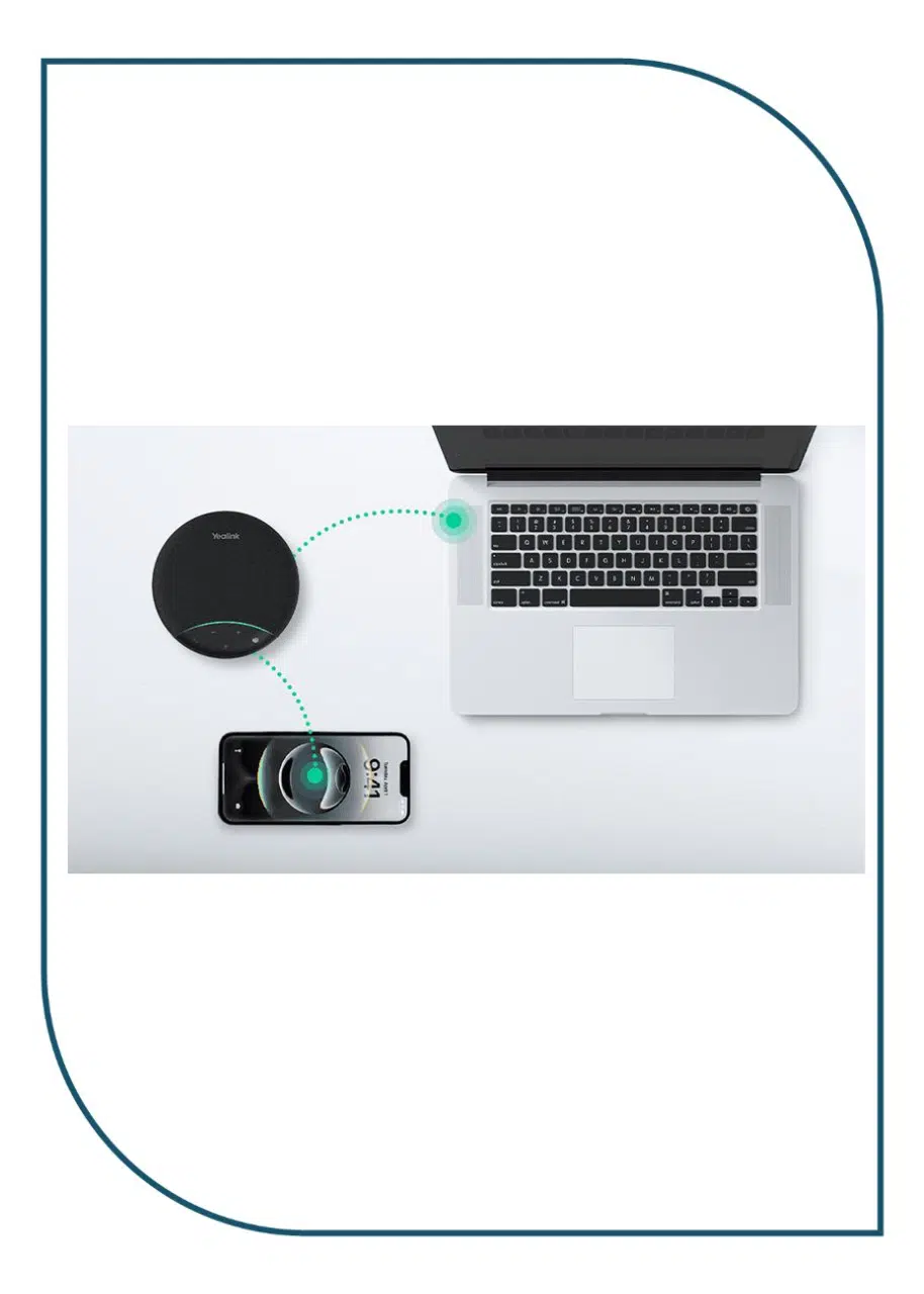 Yealink SP92 with Dongle USB-C/A – Portable Bluetooth USB Speakerphone SP92