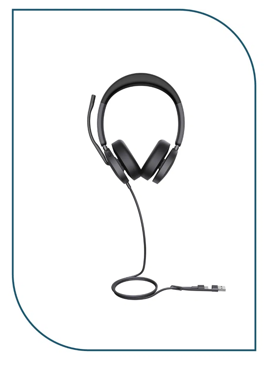 Yealink UH48 Dual Teams aUSB-C/A – Premium ANC USB Wired Stereo Headset UH48,