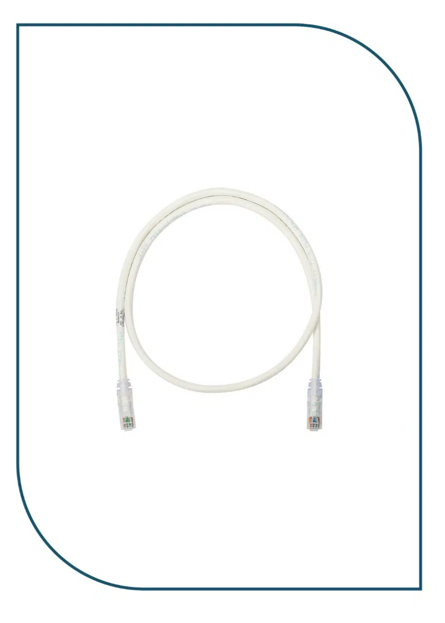 Panduit UTP6ASDL2.5M – Category 6A U/UTP Patch Cord, CM, Off White, 2.5m UTP6ASDL2.5M